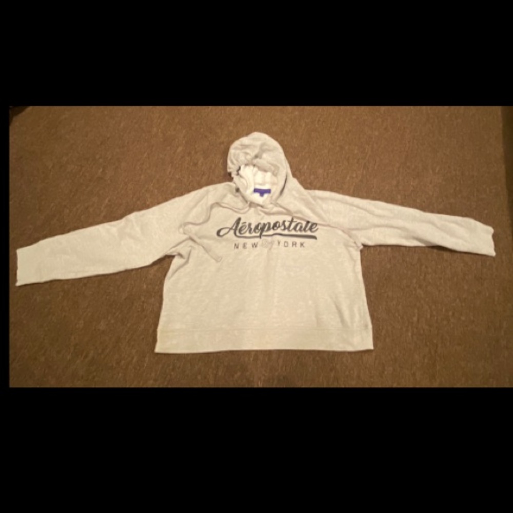 EUC Junior Ladies Aeropostale 87 New York Hooded Sweatshirt long sleeve XL